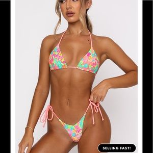 White fox bikini set